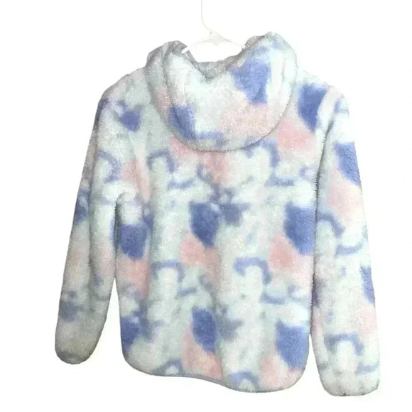 Eddie Bauer Girls Tie Dye Print Fleece Jacket - Picture 4 of 7